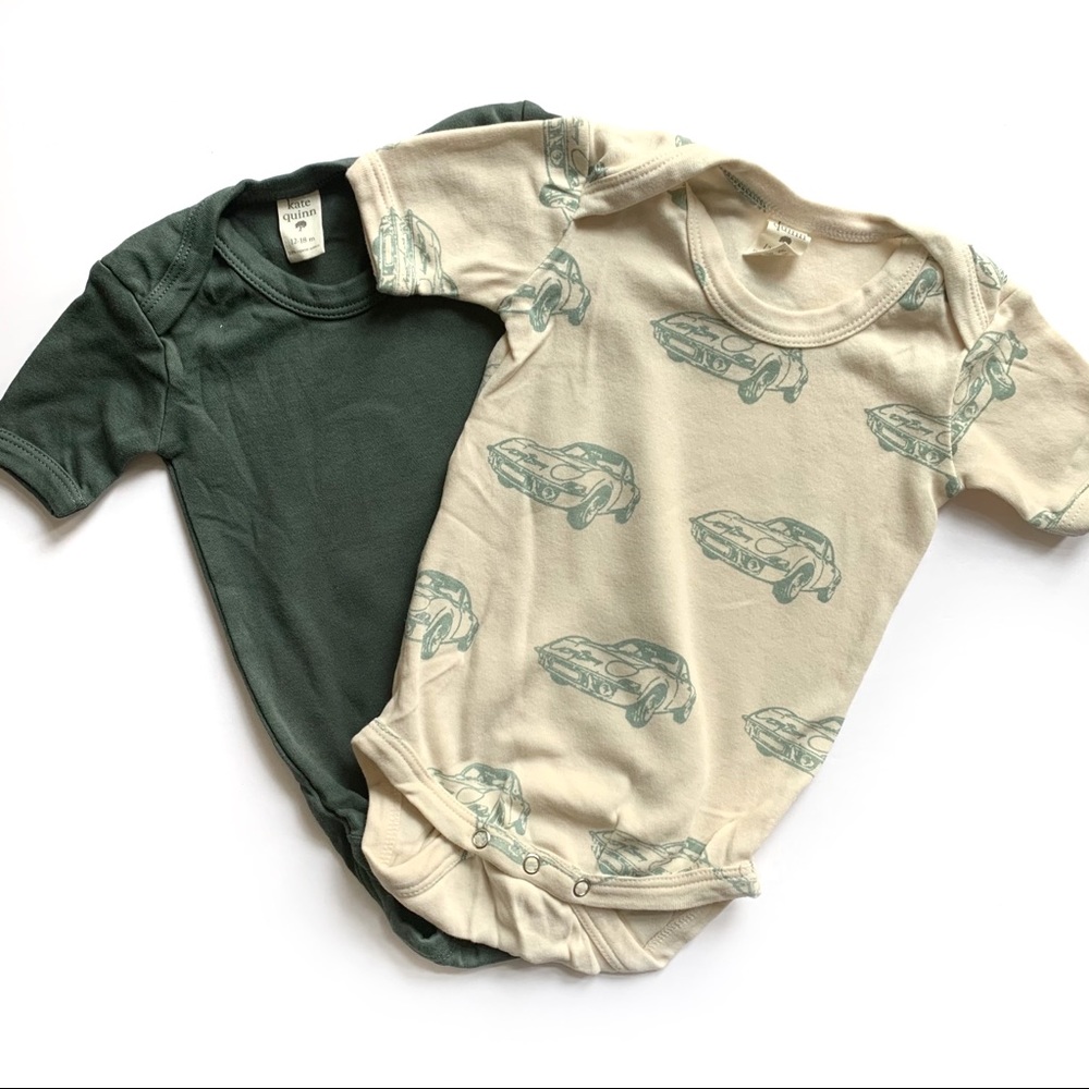 Set of 2 Kate Quinn Onsies - Car Print